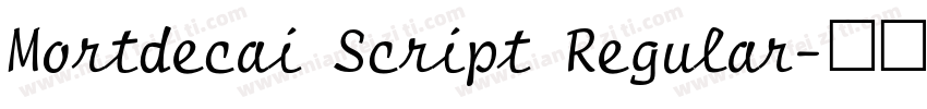 Mortdecai Script Regular字体转换